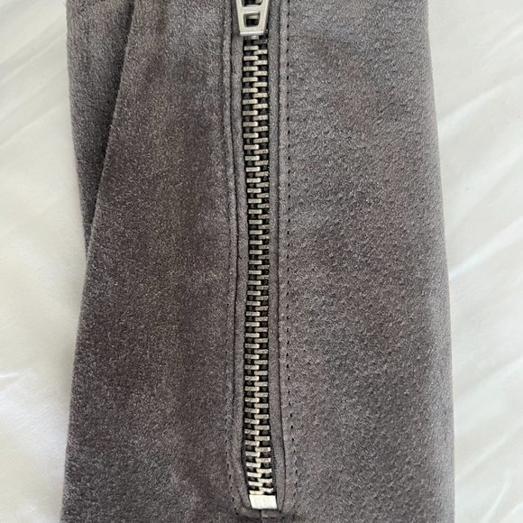 BLANKNYC Grey Genuine Suede Leather Jacket size Medium - Picture 7 of 7